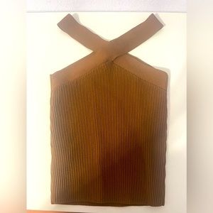 Aritzia Babaton Sculpt Knit Criss Cross Tank Size Extra Small